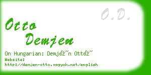 otto demjen business card